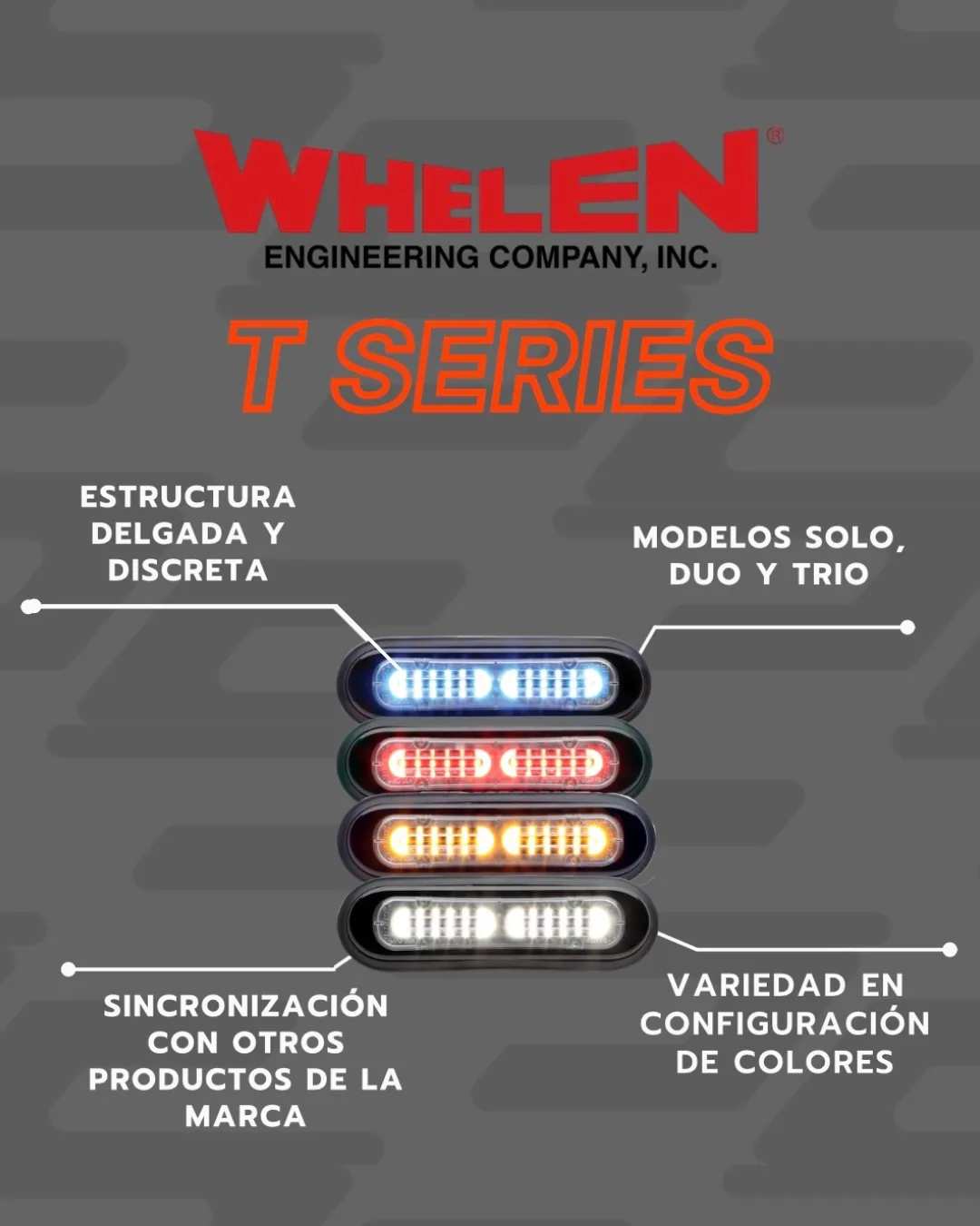 Whelen - Kit de luces estroboscópicas LED para parrilla