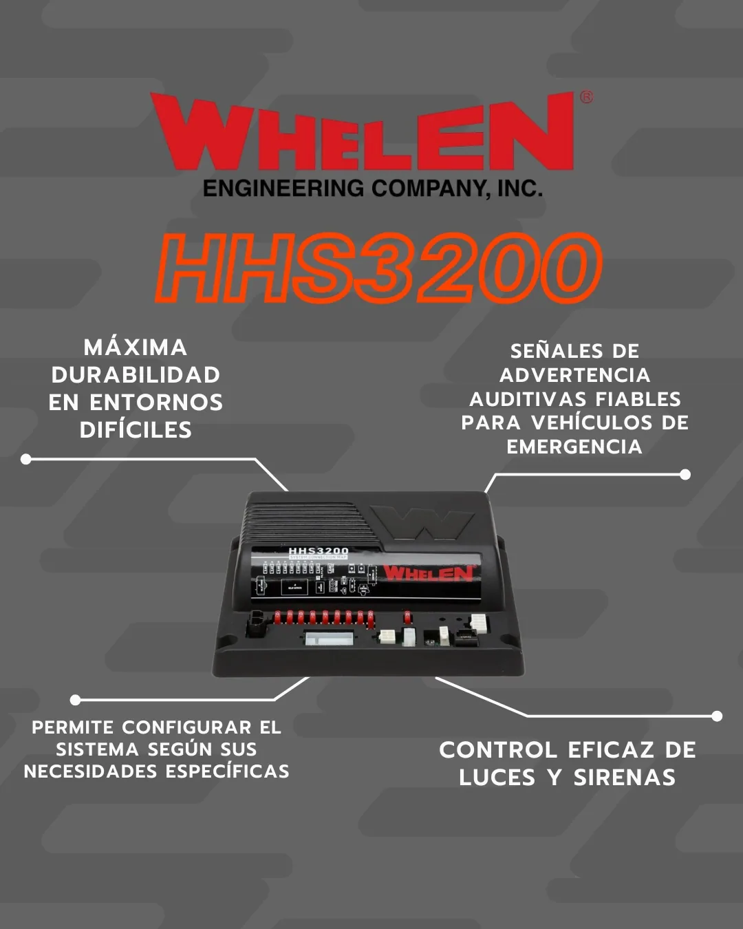 Whelen - Sistema de altavoz y sirena integrado