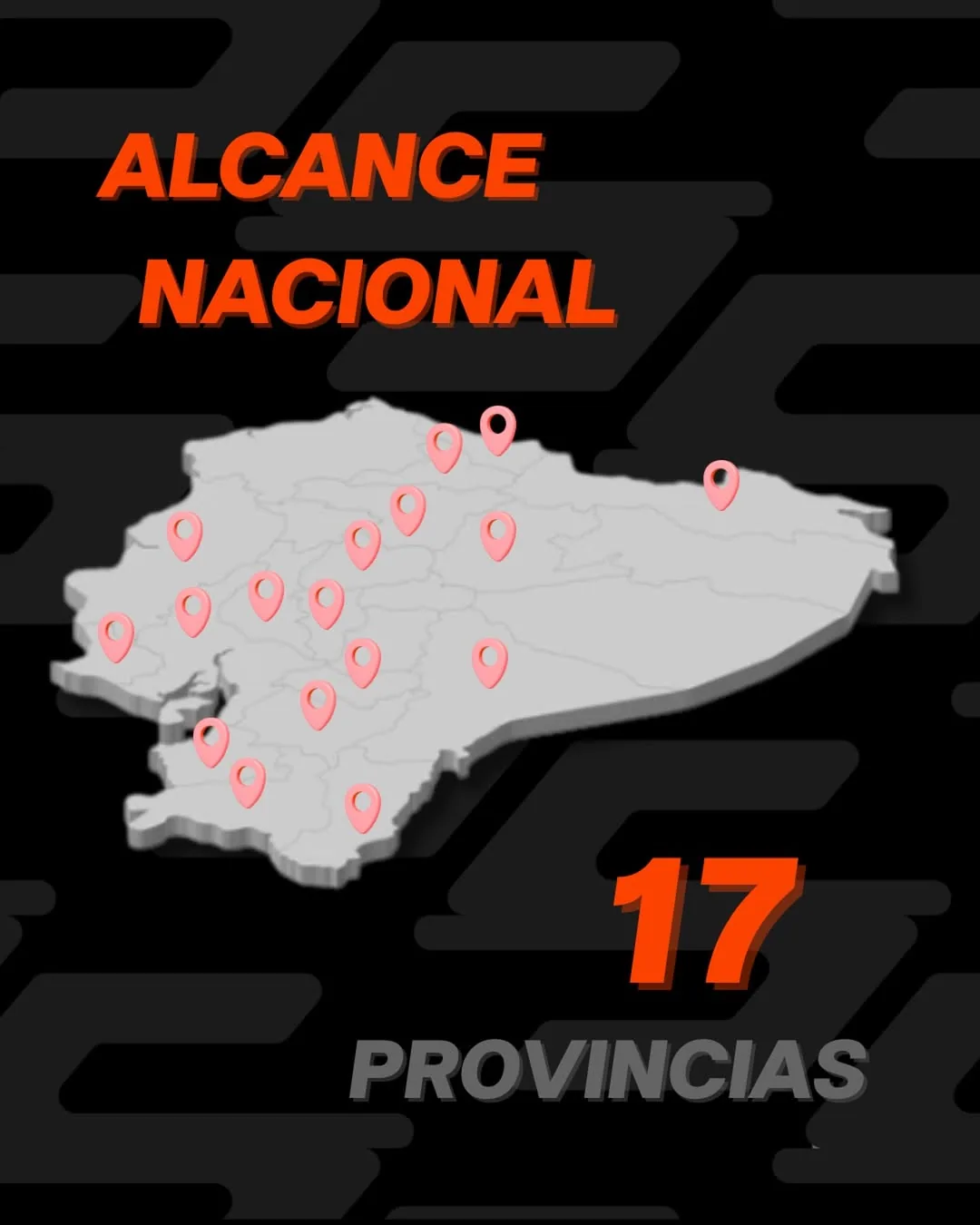 Mapa de cobertura nacional de ORSMA